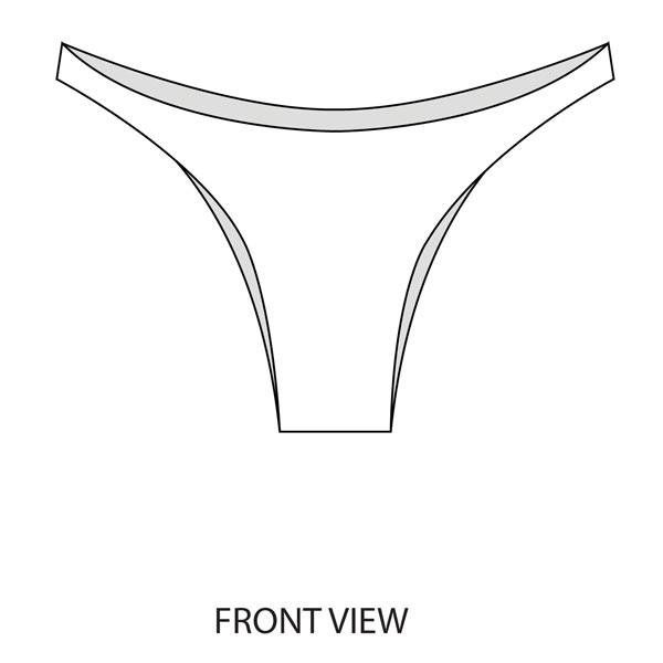 BRAZILIAN BIKINI BOTTOM (NO TIES)