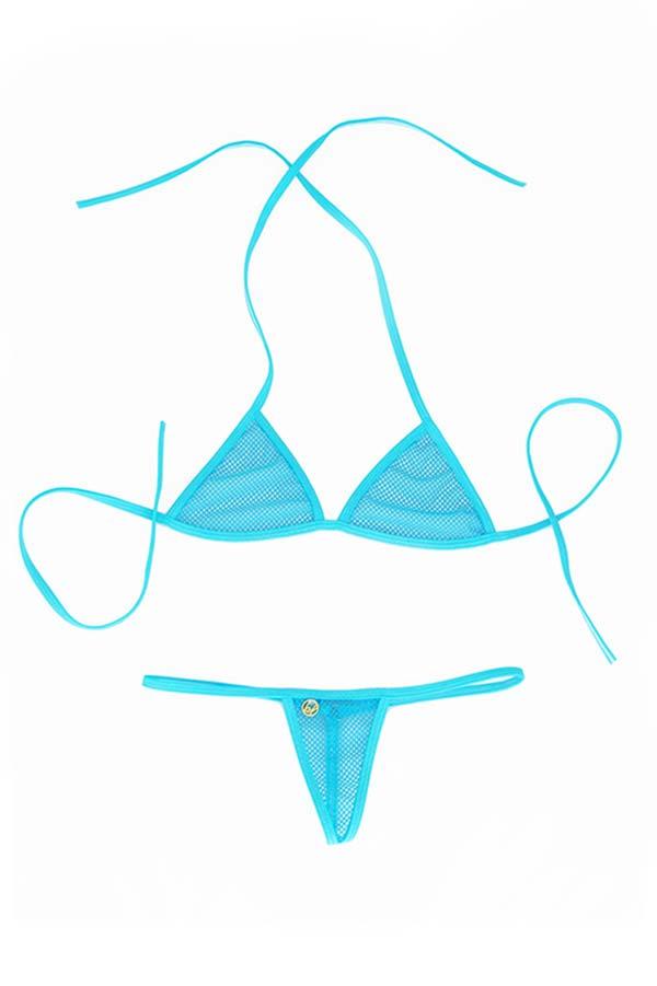 NEW* TEMPEST MESH G'KINI (TURQUOISE BLUE)