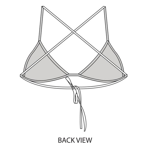 BRALETTE TRIANGLE TOP (AVAILABLE IN A VARIETY OF COLORS & PRINTS)