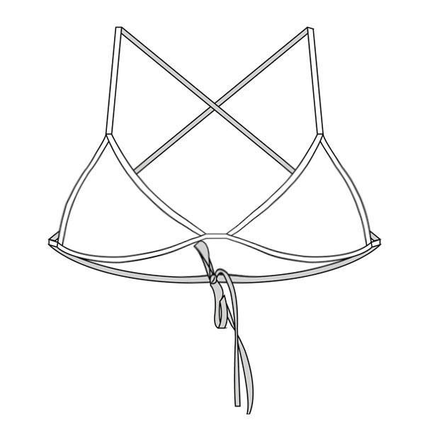 BRALETTE TRIANGLE TOP (AVAILABLE IN A VARIETY OF COLORS & PRINTS)