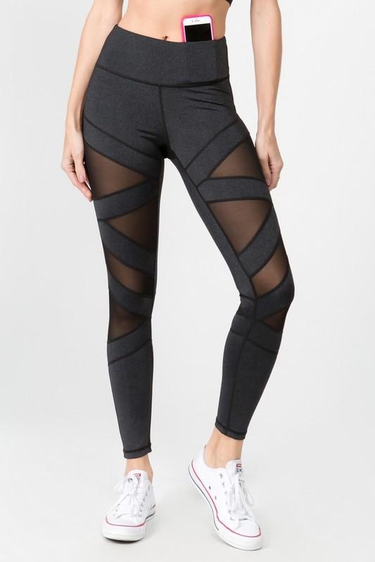 Geo Mesh Workout Leggings